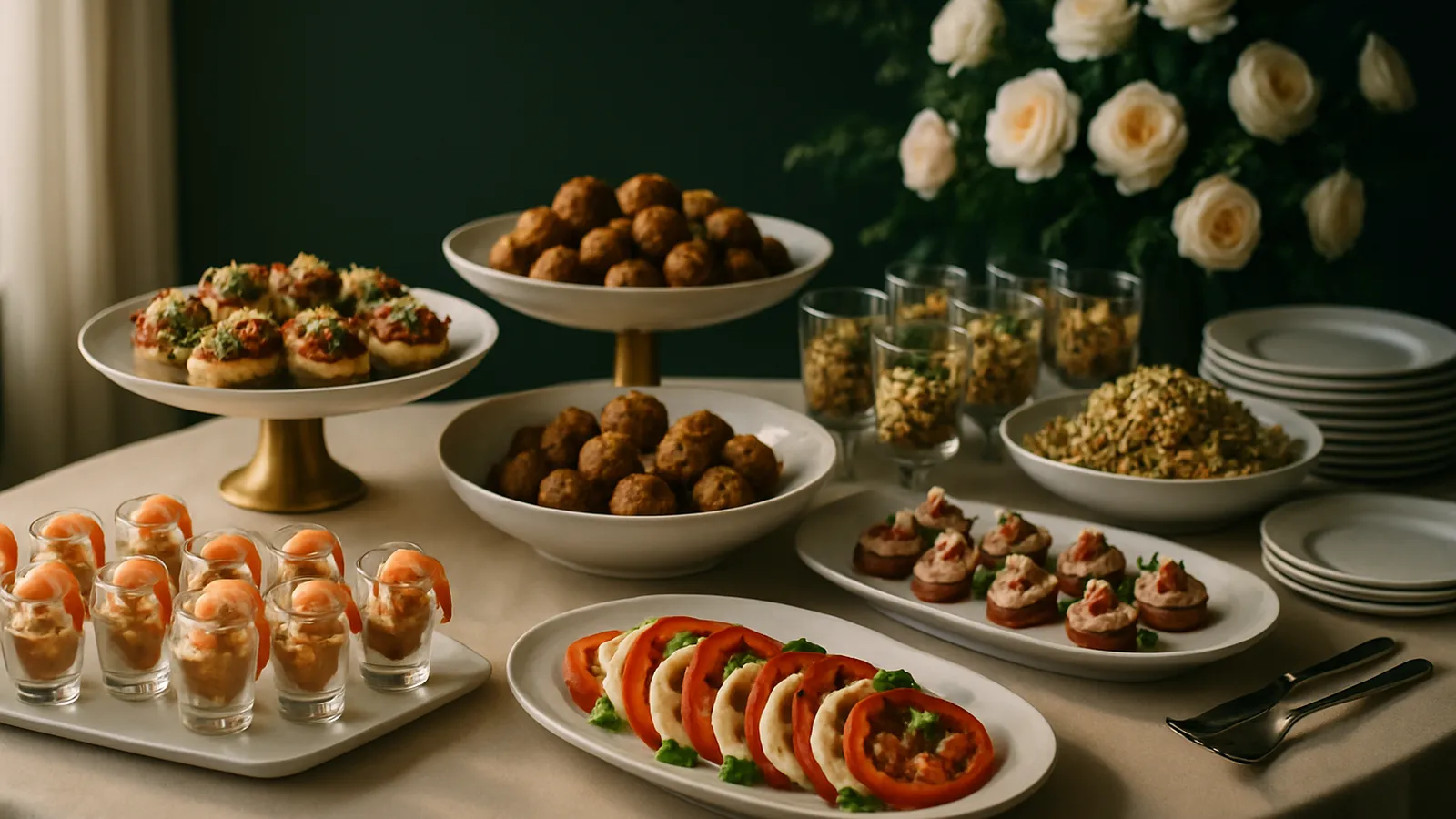 Buffet mit vielen Speisen, Beispiel aus unseren Leistungen
